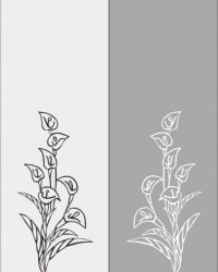 Пескоструйный рисунок Цветы 141